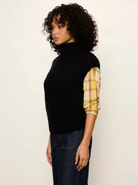 Sanctuary Mock Neck Sweater Shell - Black-Hand In Pocket