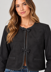 THML Maribel Kimono Jacket - Black-Hand In Pocket