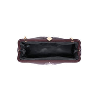 Kit Crossbody: Burgundy-Hand In Pocket