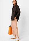 French Connection Rhodes Popover Shirt-Black-Hand In Pocket