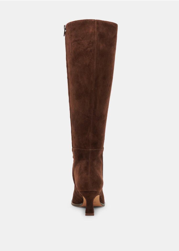 Dolce Vita Auggie- Dark Brown Suede-Hand In Pocket