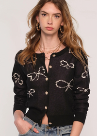 Heartloom Linden Cardi- Black ***FINAL SALE***-Hand In Pocket