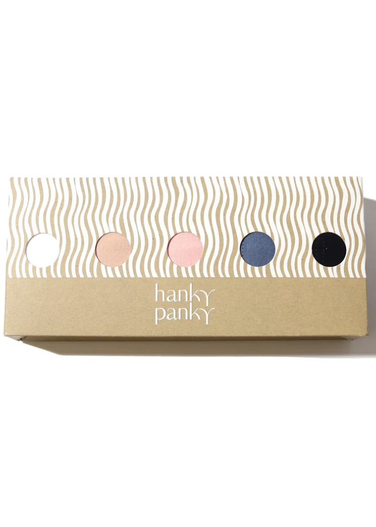 Hanky Panky 5 Pack Cotton Original Rise Thongs - BWCH-Hand In Pocket