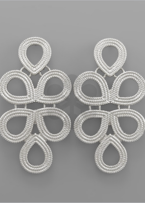 Kyle Earrings-Silver-Hand In Pocket