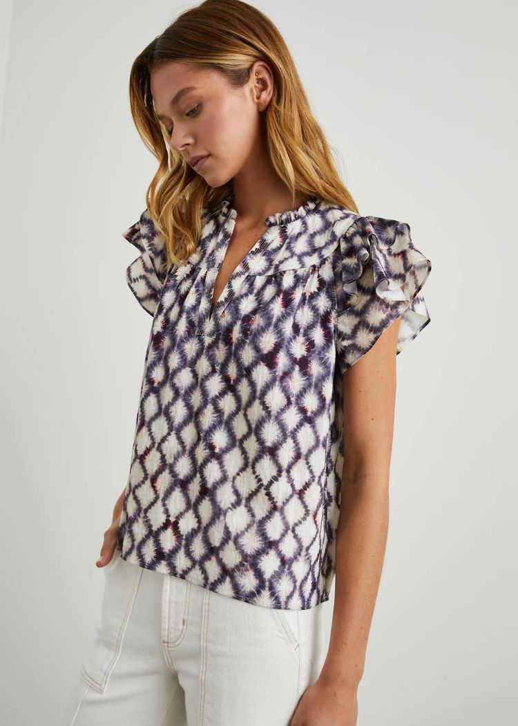 新品✨完売品　bibiy IRIS RUFFLE TOP BIBIY. MADE | IRIS RUFFLE TOP BLACK｜Bibiy.
