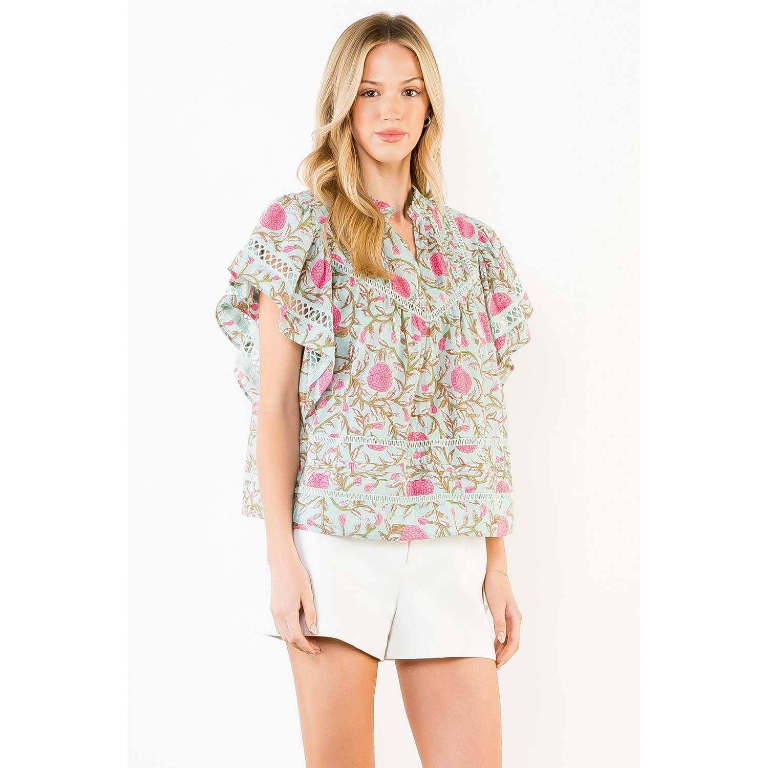 THML Florence Top - Mint-Hand In Pocket