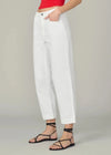 Joe’s Jeans The Wilder Relaxed Barrel- White-Hand In Pocket
