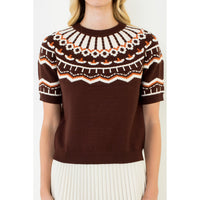 THML Margo Sweater - Cinnamon-Hand In Pocket