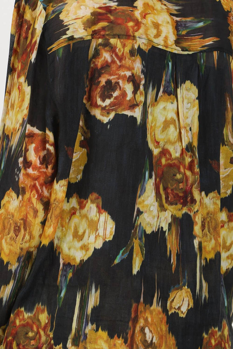 Suri Abstract Floral Shirt and Shorts Set-Hand In Pocket