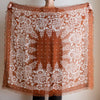 Oversize Fringe Bandana - Blossom in Cocoa-Hand In Pocket