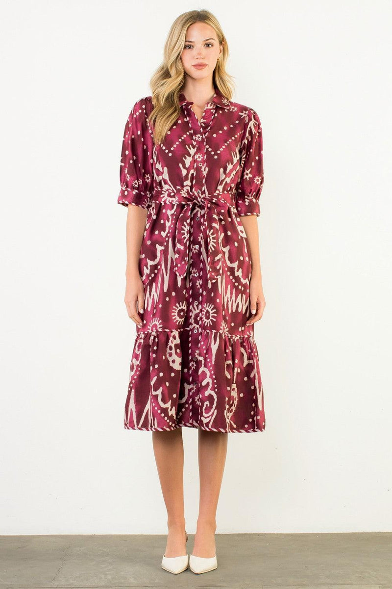 THML Georgia Midi Dress- PL-Hand In Pocket