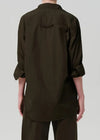 Citizens of Humanity Kayla Shirt - Dark Olive-Hand In Pocket