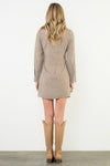 THML Taylor Front Tie Dress- Brown