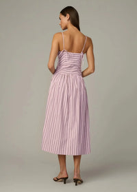 Joe's Jeans Mara Maxi Dress - Blush Pink Stripe-Hand In Pocket