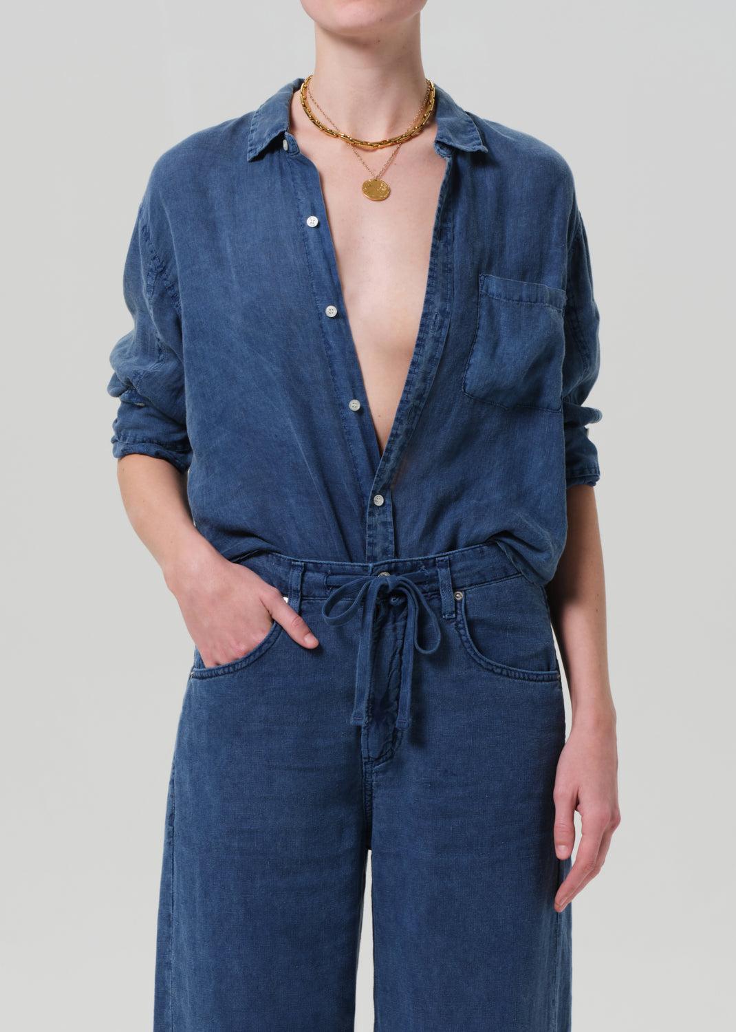 Citizens of Humanity Kayla Shrunken- Indigo Stone-Hand In Pocket