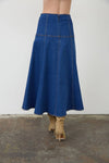 Lilliana Midi Skirt - Denim-Hand In Pocket