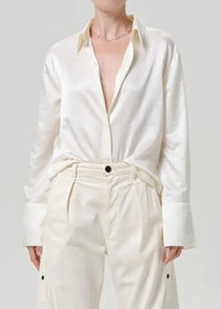 Citizens of Humanity Camilia Shirt - Cassia-Hand In Pocket