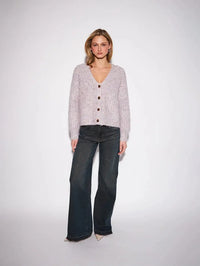 John & Jenn Hawkins Cardigan - Lilac Dream-Hand In Pocket
