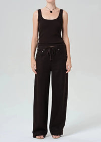 Citizens of Humanity Faye Tank - Chocolate-Hand In Pocket