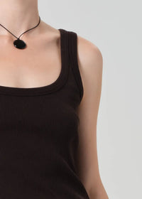 Citizens of Humanity Faye Tank - Chocolate-Hand In Pocket