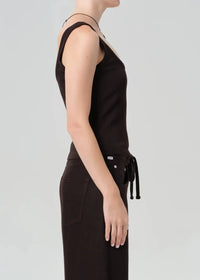Citizens of Humanity Faye Tank - Chocolate-Hand In Pocket