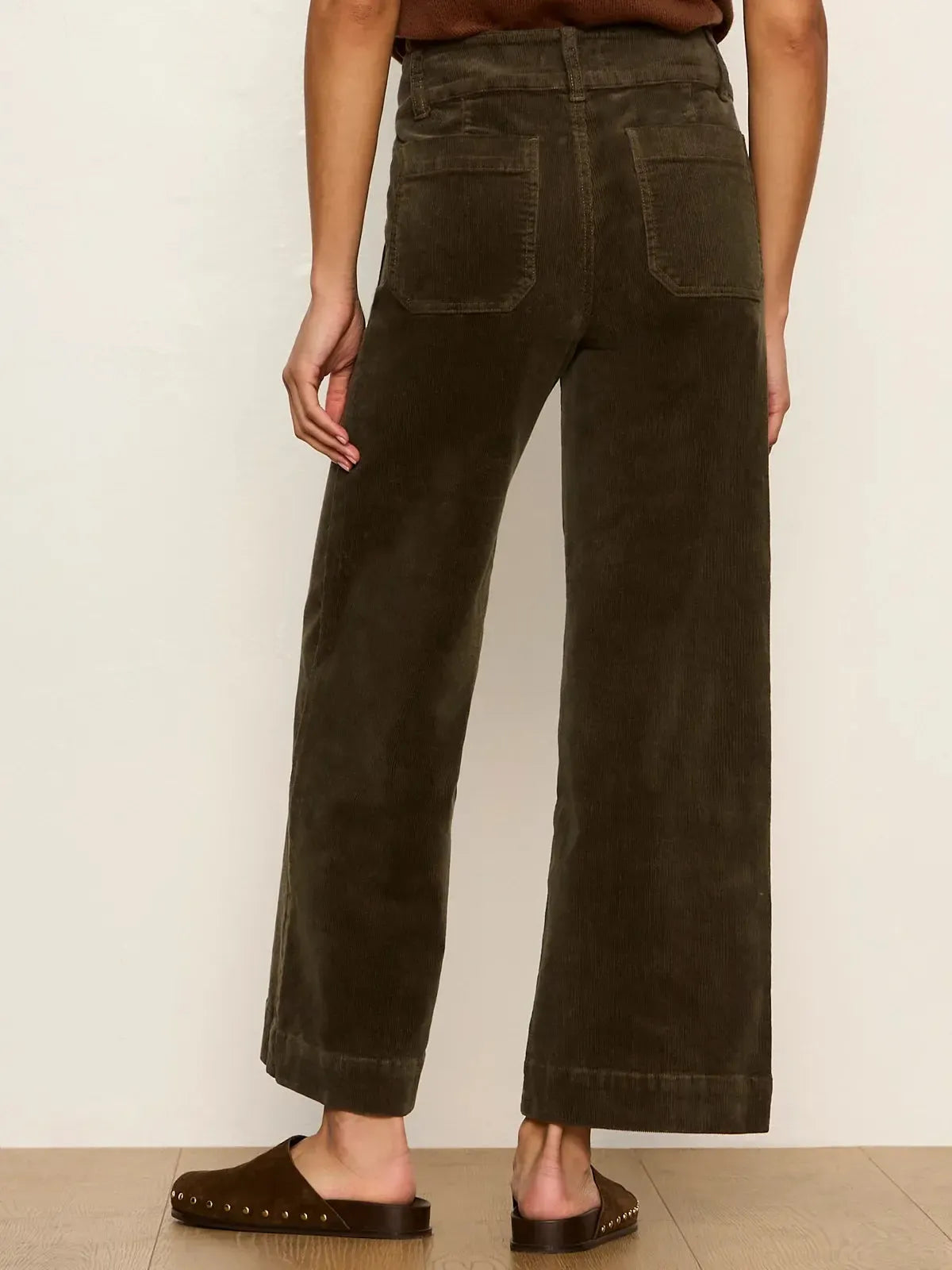 Sanctuary Chelsea Wide Leg - Kalamata-Hand In Pocket