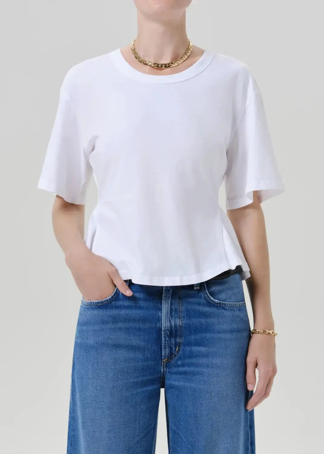 Citizens of Humanity Rework Mens Tee - White-Hand In Pocket