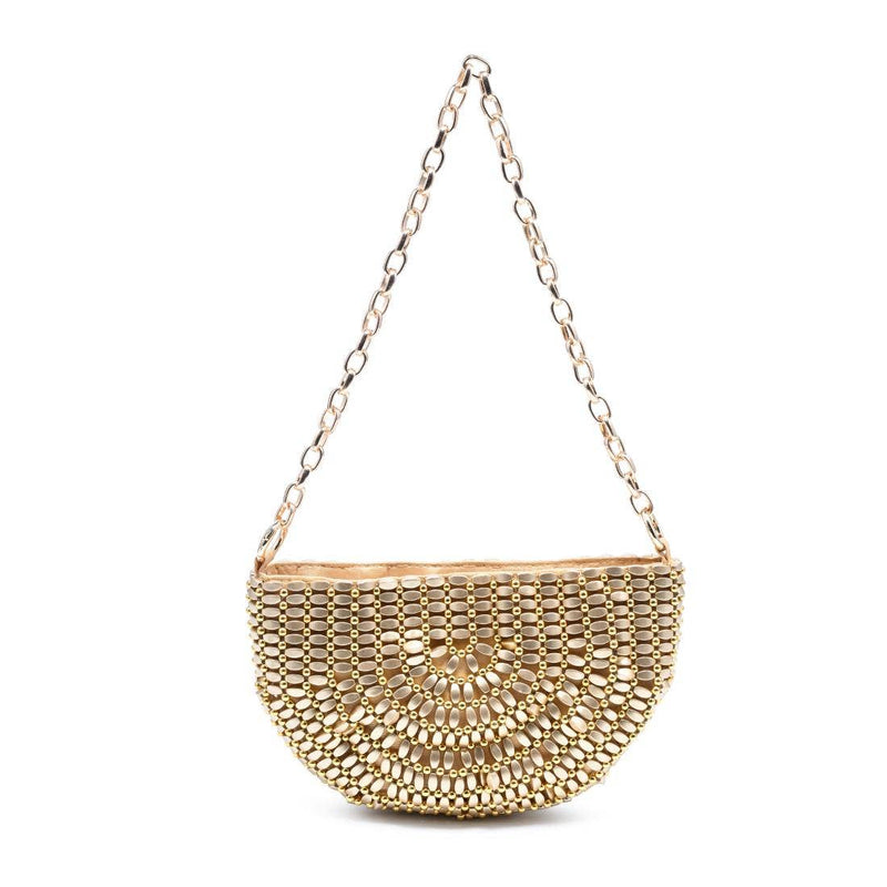 Rowan Evening Bag - Gold-Hand In Pocket