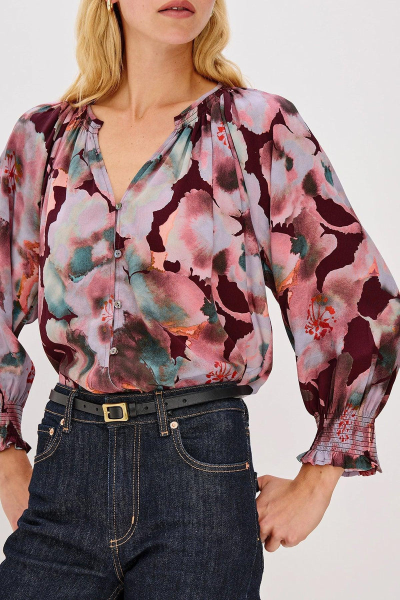 Rails Mariah Top - Magenta Verbena-Hand In Pocket