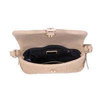 Gloria - Straw Crossbody: Natural-Hand In Pocket