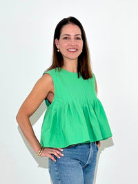 THML Sarah Top - Green-Hand In Pocket