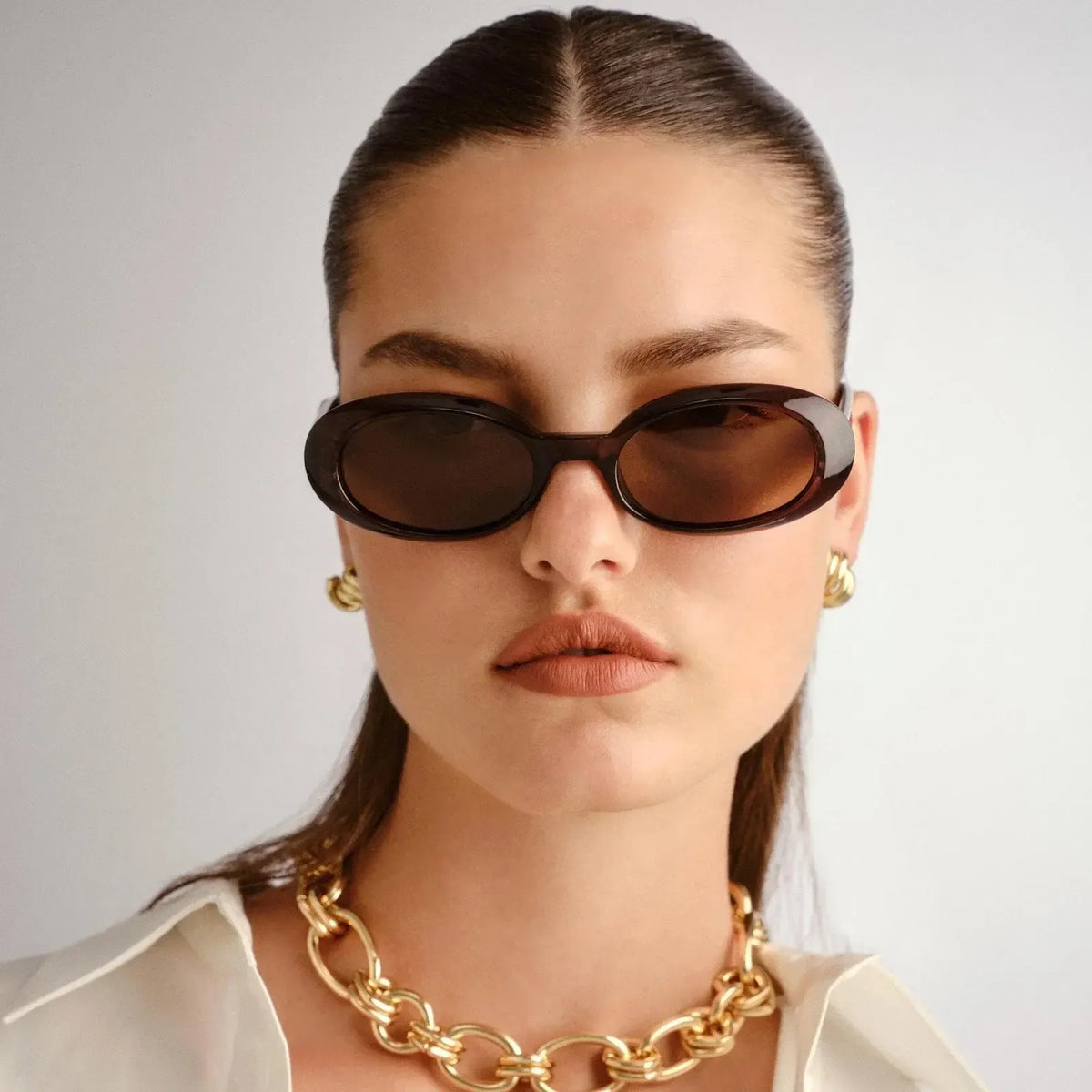 Le Specs Work It - Cocoa-Hand In Pocket