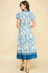 Leilani Midi Dress - Blue-Hand In Pocket