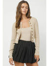 Connor Cardigan and Cami Set - Khaki-Hand In Pocket