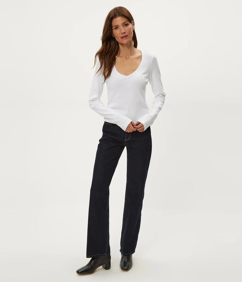 Michael Stars Lizzie LS Tee - White