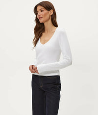 Michael Stars Lizzie LS Tee - White