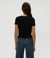 Mimi Crop Tee - Black-Hand In Pocket