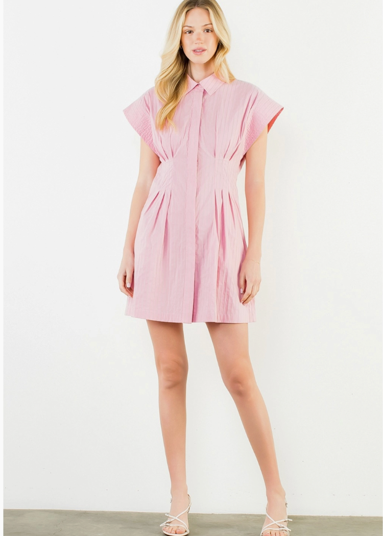 THML Arden Dress - Pink-Hand In Pocket