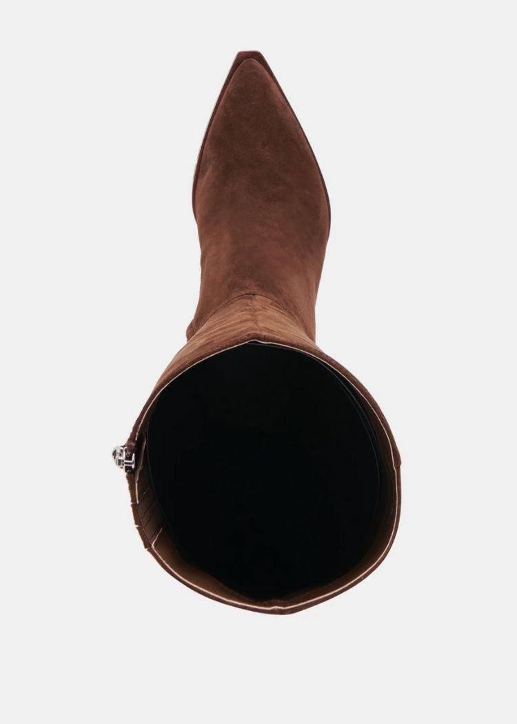 Dolce Vita Auggie- Dark Brown Suede-Hand In Pocket