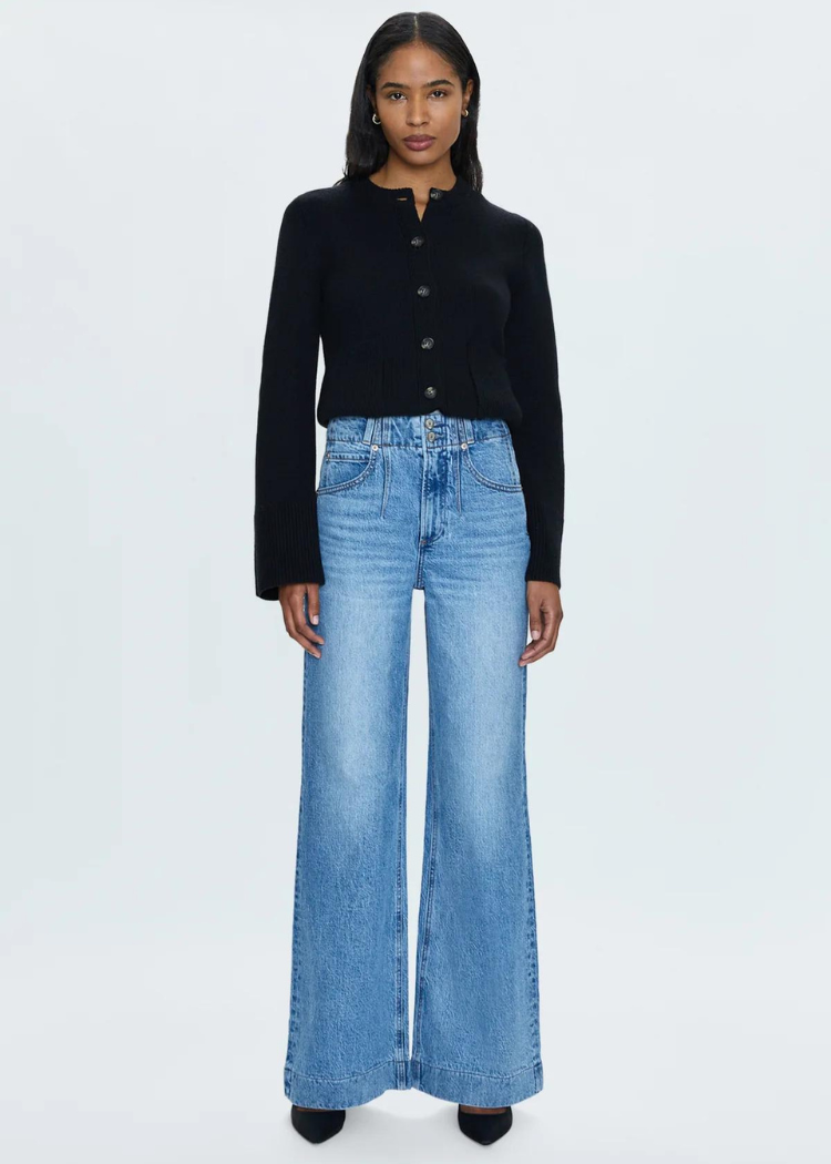 Pistola Lana Double Button Jean- Gallery-Hand In Pocket