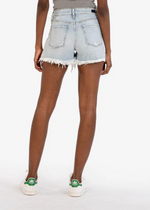 Kut Jane High Rise Long Shorts w/Frayed Hem- Full-Hand In Pocket