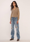 Heartloom Mia Collared Pullover Sweater-Hand In Pocket