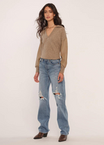 Heartloom Mia Collared Pullover Sweater-Hand In Pocket