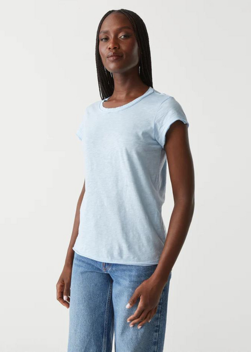 Michael Stars Trudy Crew Tee - Water-Hand In Pocket