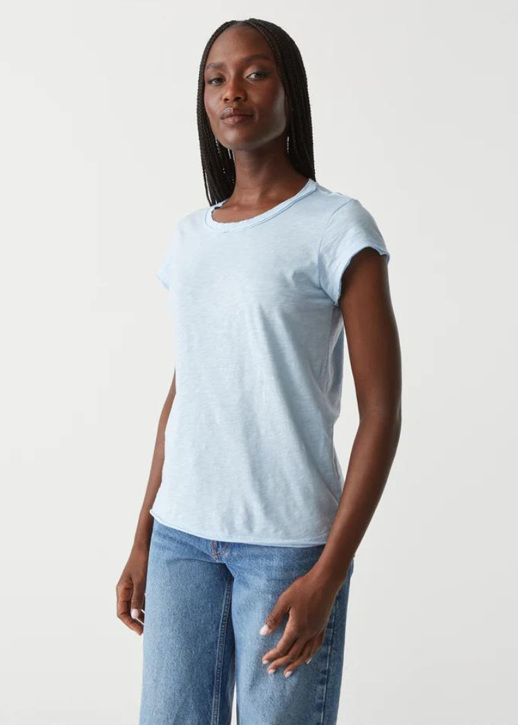 Michael Stars Trudy Crew Tee - Water-Hand In Pocket
