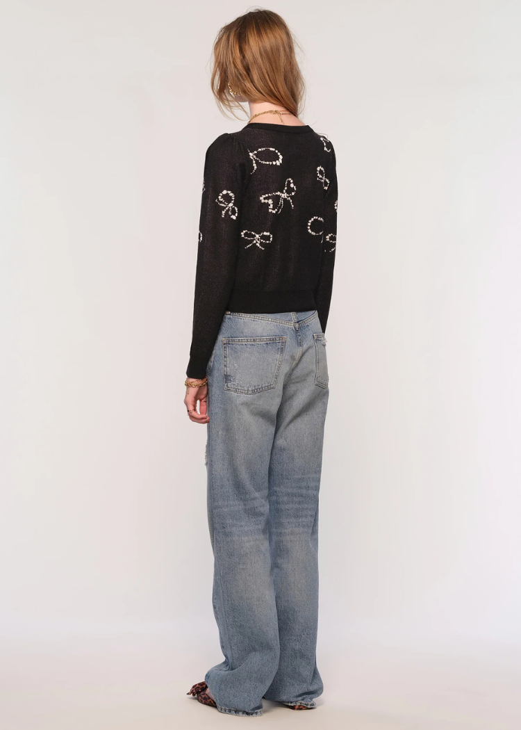 Heartloom Linden Cardi- Black ***FINAL SALE***-Hand In Pocket