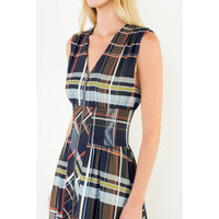 THML Blake Dress - Navy-Hand In Pocket
