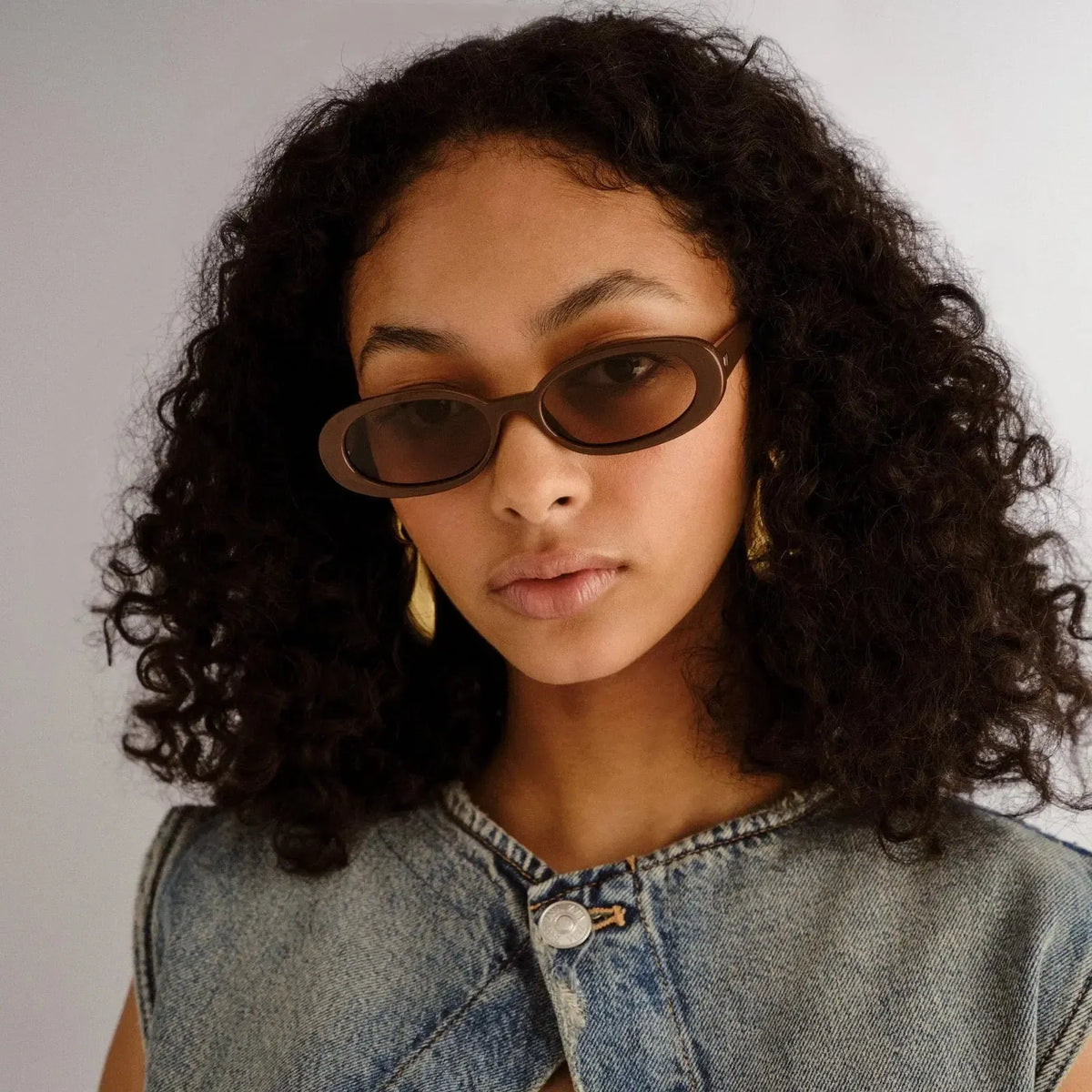 Le Specs Outta Love- Cocoa-Hand In Pocket