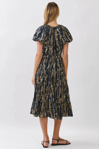 Celia Midi Dress - Navy