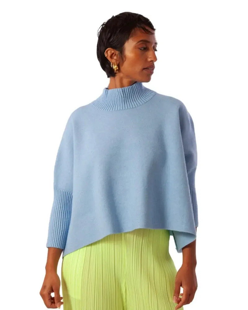 Kerisma Aja Sweater- Lt. Blue-Hand In Pocket